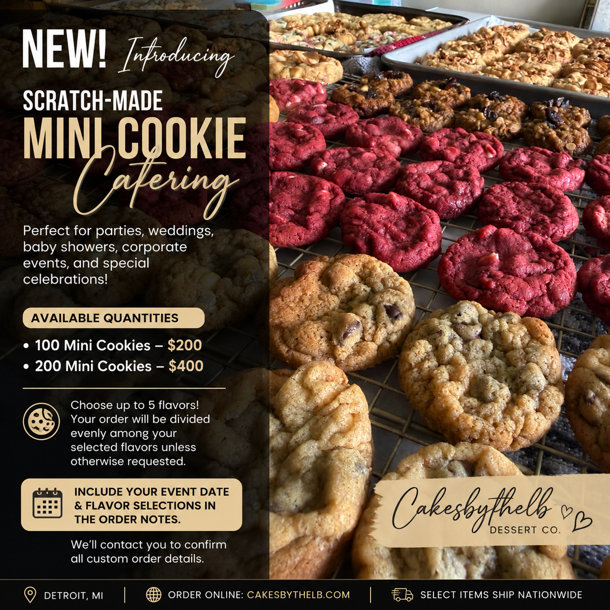 Mini Cookie Catering Packages